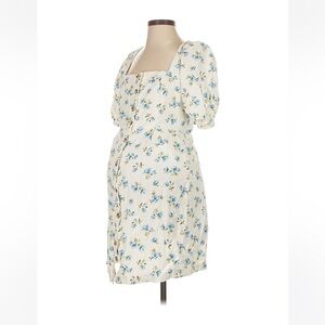 Old Navy White and Blue Floral Mini Dress (worn once)